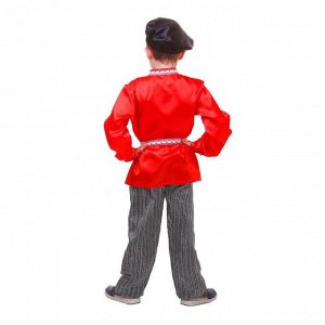 Русский народный костюм "Хохлома" для мальчика, р-р 72, рост 140 см