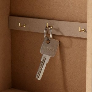 Ключница настенная «Ключи», дерево, 6 крючков, 6.2?19.5?25.2 см