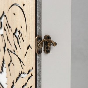Ключница настенная «Закат в горах», дерево, 6 крючков, 26.5?20.8?6.3 см