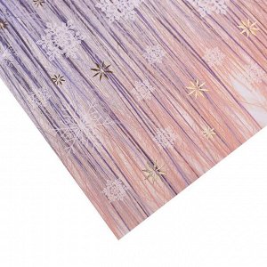 Бумага для скрапбукинга с фольгированием «Северное сияние», 30.5 x 30.5 см, 250 г/м