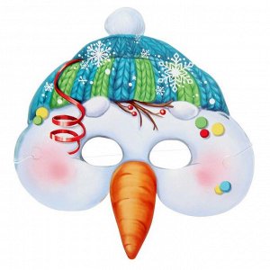 Маска карнавальная «Снеговик»