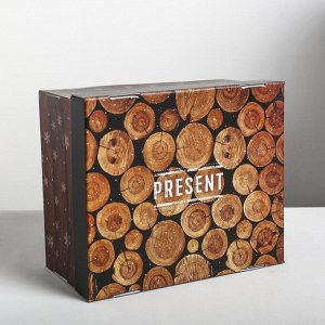 Складная коробка «Present», 31,2 x 25,6 x 16,1 см