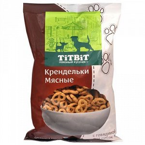 Titbit Лакомство для собак Печенье Крендельки мясные с говядиной 500гр