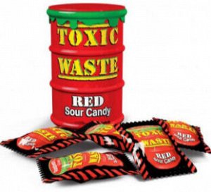 Toxic Waste Red 42g - Супер кислые конфеты Токсик