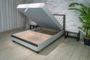 Кровать Белла СТРАЗЫ 1,4 с подъемным механизмом НПБ