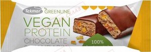 Батончик мюсли "Vegan протеин" с шоколадом в темной глазури со вкусом мандарина. Текмар