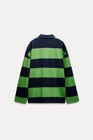 Топ Цвет как на первом фото РУБАШКА ПОЛО ИЗ ПЛОТНОГО ХЛОПКА С ПОЛОСАМИ (POLOSHIRT HEAVY COTTON MIT STREIFEN) Рубашка-поло из плотной хлопковой пряжи. Воротник с лацканами и комбинированным материалом 