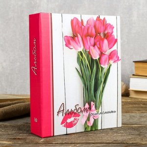 Фотоальбом на 200 фото "Розовые тюльпаны" Image Art 103 IA 10х15 см