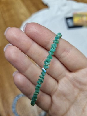 Браслет из алмазного стекла зеленый бирюзовый / сверкающий браслет зеленый