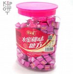 Кубики Персик от Qiliya 540 гр Жевательные конфеты Китай