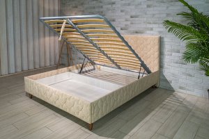 Кровать Портленд NEW 1,4 с подъемным механизмом, металлическое основание