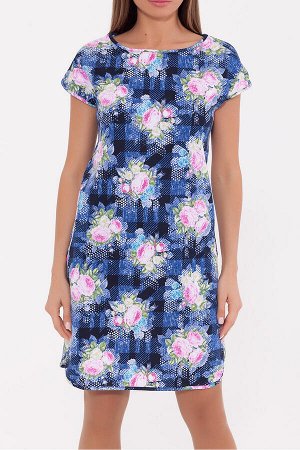 #73291 Платье (INTEX) Синий/розовый