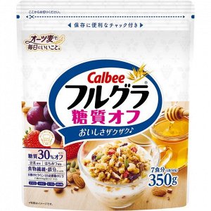 Мюсли фруктовые с пониженным содержанием сахара Calbee, 350 гр