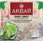 Чай Акбар с бергамотом100пак х 2гр черный