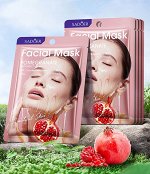 Увлажняющая тканевая маска для лица с экстратком граната SADOER