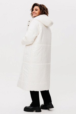 Пальто Пальто Rumoda 2236 бело-черный 
Состав: ПЭ-100%;
Сезон: Осень-Зима
Рост: 164

Пальто женское ДВУХСТОРОНЕЕ с капюшоном, на утеплителе ISOSOFT (300 г/м2 Бельгия). Прямого силуэта. По переду в ре