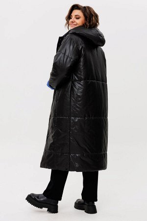 Пальто Пальто Rumoda 2236 сине-черный 
Состав: ПЭ-100%;
Сезон: Осень-Зима
Рост: 164

Пальто женское ДВУХСТОРОНЕЕ с капюшоном, на утеплителе ISOSOFT (300 г/м2 Бельгия). Прямого силуэта. По переду в ре