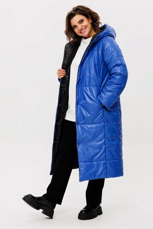 Пальто Пальто Rumoda 2236 сине-черный 
Состав: ПЭ-100%;
Сезон: Осень-Зима
Рост: 164

Пальто женское ДВУХСТОРОНЕЕ с капюшоном, на утеплителе ISOSOFT (300 г/м2 Бельгия). Прямого силуэта. По переду в ре