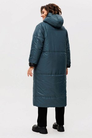 Пальто Пальто Rumoda 2236 зелено-черный 
Состав: ПЭ-100%;
Сезон: Осень-Зима
Рост: 164

Пальто женское ДВУХСТОРОНЕЕ с капюшоном, на утеплителе ISOSOFT (300 г/м2 Бельгия). Прямого силуэта. По переду в 