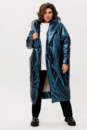 Пальто Пальто Rumoda 2235 синий 
Состав: ПЭ-100%;
Сезон: Осень-Зима
Рост: 164

Пальто женское с капюшоном, на утеплителе ISOSOFT (200 г/м2 Бельгия), свободного силуэта зауженное к низу. По переду и с