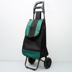 Тележка багажная ручная 25 кг (сумка), 50 кг (каркас) DT-20 зеленая с черным