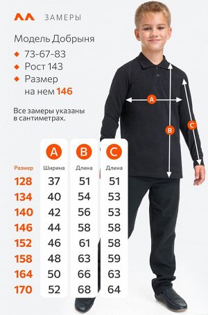 Рубашка-поло с длинным рукавом для мальчика Happyfox