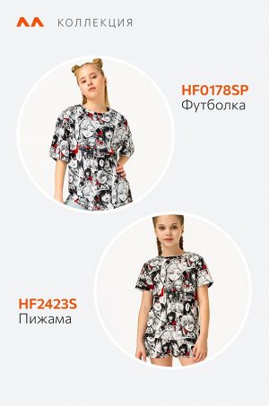 Хлопковая пижама для девочки с шортами