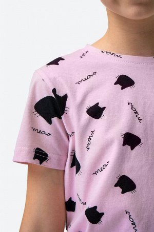 Хлопковая пижама для девочки с шортами Happyfox