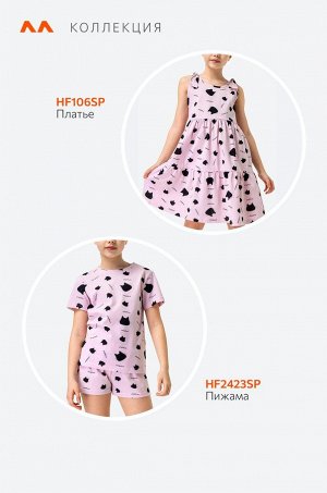 Хлопковая пижама для девочки с шортами Happyfox