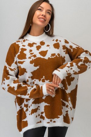 Женский пушистый свитер оверсайз Happyfox