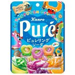Kanro PURE Жев. мармелад (фруктовый в форме колечек) вкус содовой, 63гр,