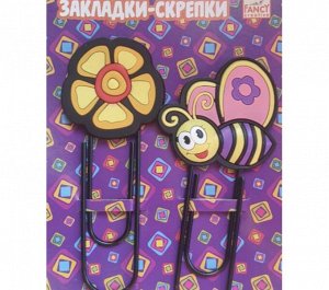 Закладка-скрепка (2 штуки, в ассортименте)