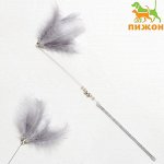 Дразнилка &quot;Мягкое воспоминание&quot; с перьями и бубенчиками, 60 см