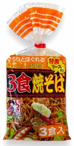 ITSUKI Якисоба (жареная пшеничная лапша в вустерском соусе) / 3 порции, 510гр,