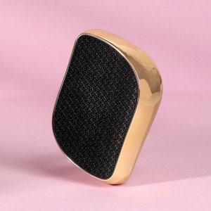 Стеклянная нано-пилка для пяток, 9x6.5x3 см, в картонной коробке, цвет золотистый