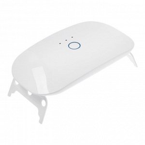 Лампа для маникюра, LED, 18 диодов, 3 Вт, таймер, USB, белая