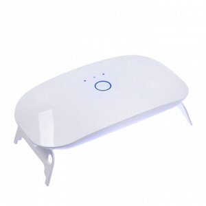 Лампа для маникюра, LED, 18 диодов, 3 Вт, таймер, USB, белая