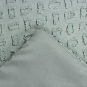 Покрывало LoveLife Tufting: Квадрат цв.зеленый, 150*220±5см, микрофайбер, 100% п/э