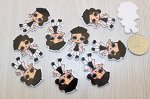 Кабошоны акриловые &quot;LOL&quot;, 38мм*24мм, в упак. 10шт