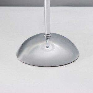 Настольная лампа с абажуром RISALUX «Малави» модерн, Е14, 40 Вт, хром, 24x24x49.5 см
