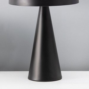 Настольная лампа с абажуром RISALUX «Манс» модерн, , G9, 3 Вт, чёрный, 22x22x37 см