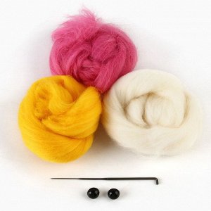 Игрушка из шерсти «?Уточка в капюшоне»??