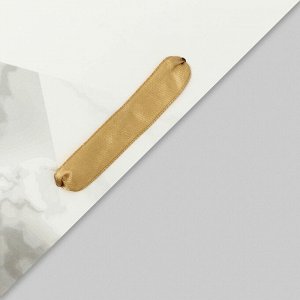 Пакет подарочный ламинированный под две бутылки «Настоящему мужчине!», 35x20x9 см