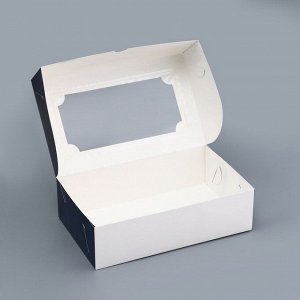 Коробка подарочная складная с окном, «Настоящему мужчине», 25?15?7 см