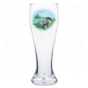 Бокал для пива 500мл "Рыбалка" (Подарочный) 303-Д