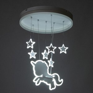 Люстра "Единорог" LED 58Вт 4000К белый 50х50х60 см BayerLux