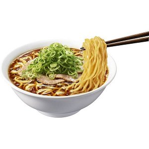 NISSIN Soy Sauce Miso Ramen - мисо рамен со вкусом соевого соуса и свиным шпиком