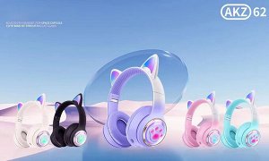 Наушники беспроводные Cat Ears кошачьи ушки светящиеся, 400mAh