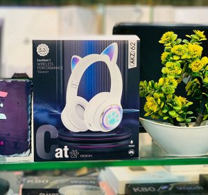 Наушники беспроводные Cat Ears кошачьи ушки светящиеся, 400mAh