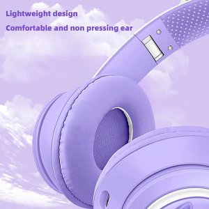 Наушники беспроводные Cat Ears кошачьи ушки светящиеся, 400mAh